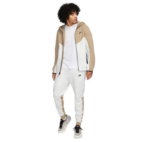 beige Nike tech tracksuit